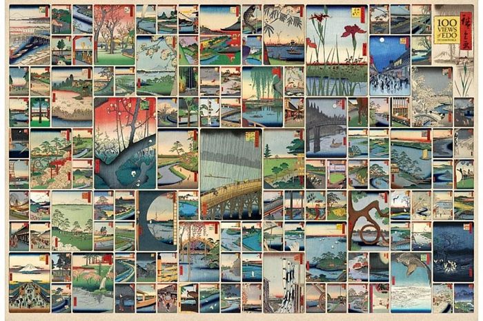 Пазл Cobble Hill 2000 деталей: Хиросигэ. 100 знаменитых видов ЭДО