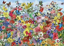 Пазл Cobble Hill 1000 деталей: Бабочки в цветах