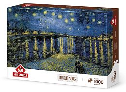 Пазл Art Puzzle 1000 деталей: Звездная ночь над Руной (Ван Гог)