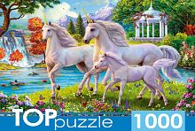Пазл TOP Puzzle 1000 деталей: Единороги у водопада