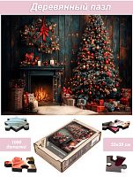 Пазл Алма деревянный 1000 деталей. Новый год. Предпраздничный уют