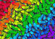 Пазл Enjoy 1000 деталей: Радужные бабочки