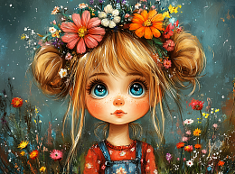 Пазл Алма мини 150 деталей. Глазастая малышка