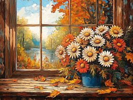 Пазл Алма деревянный 500 деталей. Цветы и натюрморты. Осенний букет