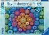 Пазл Ravensburger 2000 деталей: Радужные мандалы