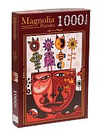 Пазл Magnolia 1000 деталей: Сюрреалистический кот (УЦЕНКА)