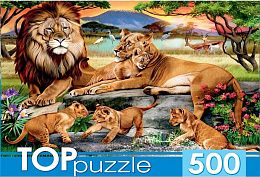 Пазл TOP Puzzle 500 деталей: Семейство львов