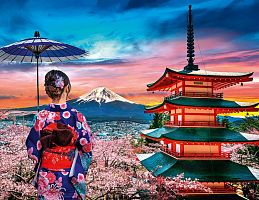 Пазл Step puzzle 1000 деталей: Вид на Фудзи