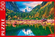 Пазл Рыжий Кот 500 деталей: Озеро в Австрийских Альпах