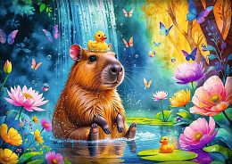 Пазл Trefl 1000 деталей: Капибара