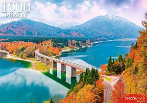 Пазл Рыжий Кот 1000 деталей: Осень в горах