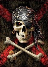 Пазл Educa 500 деталей: Пиратский череп