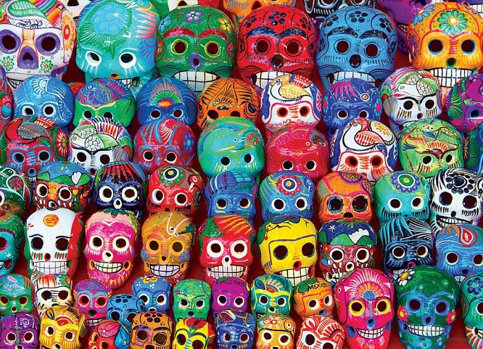 Пазл Eurographics 1000 деталей: Традиционные мексиканские черепа