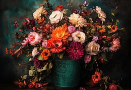 Пазл Алма деревянный Классик 1500 деталей. Цветы и натюрморты. Яркий букет