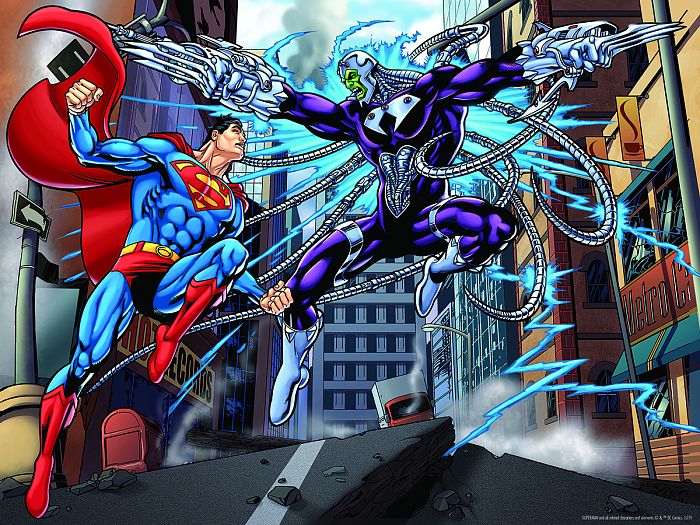 Пазл Prime 3D 500 деталей: Супермен против Электро