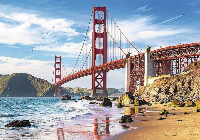 Пазл Trefl 1000 деталей: Мост Золотые Ворота, Сан-Франциско, США