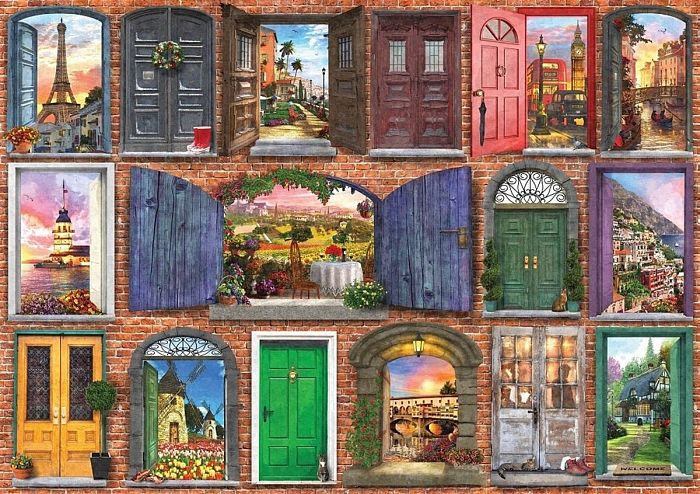 Пазл Art Puzzle 1000 деталей: Двери Европы