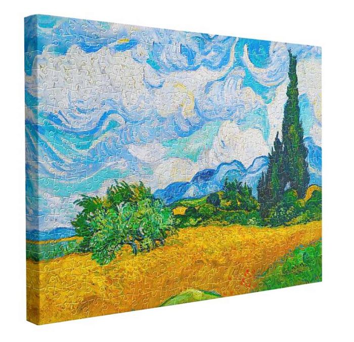 Пазл Pintoo 366 деталей: Винсент ван Гог. Пшеничное поле с кипарисами