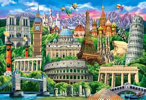 Пазл Castorland 1000 деталей: Достопримечательности мира
