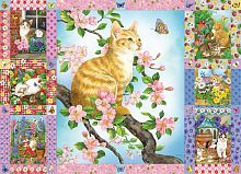 Пазл Cobble Hill 1000 деталей: Котята в цветах