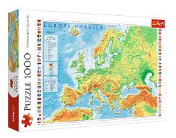 Пазл Trefl 1000 деталей: Карта Европы