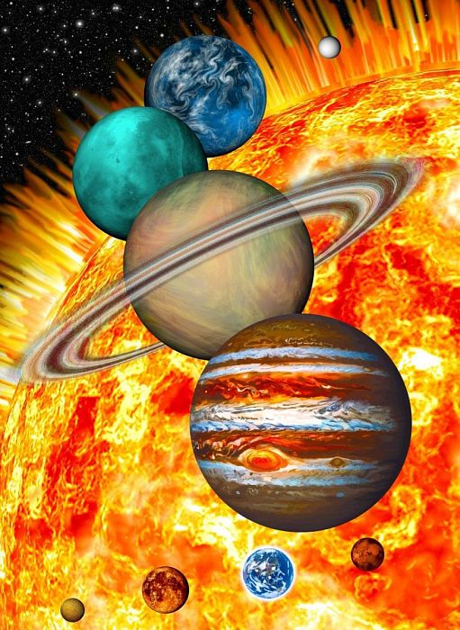 Пазл Nova 1000 деталей: Солнечная система - Планеты