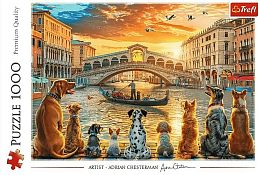 Пазл Trefl 1000 деталей: Щенки в Венеции