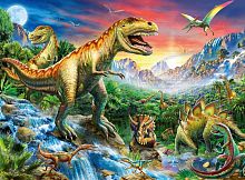 Пазл Ravensburger 100 деталей: У динозавров