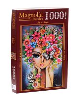 Пазл Magnolia 1000 деталей: Леди с цветами