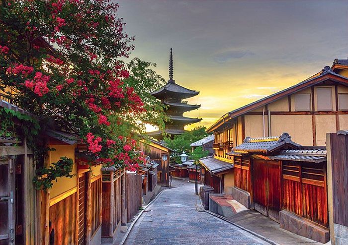 Пазл Educa 1000 деталей: Пагода Ясака, Киото, Япония