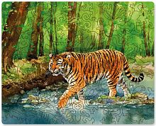 Пазл деревянный 100 деталей DaVICI: WWF Амурский тигр