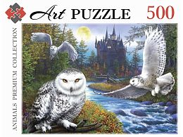 Пазл Artpuzzle 500 деталей: Белые совы