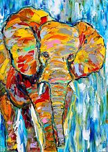 Пазл Enjoy 1000 деталей: Красочный слон
