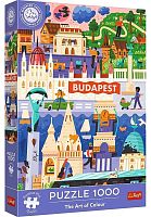Пазл Trefl 1000 деталей: Искусство цвета. Будапешт, Венгрия, Чемпионат Европы
