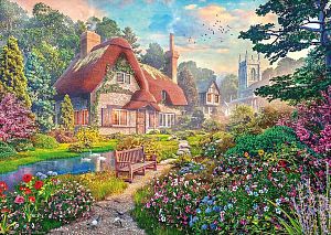 Пазл Ravensburger 1000 деталей: Дубовый коттедж