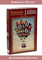 Пазл Magnolia 1000 деталей: Воздушный шар из бабочек