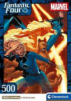 Пазл Clementoni 500 деталей: Фантастическая четверка. Марвел