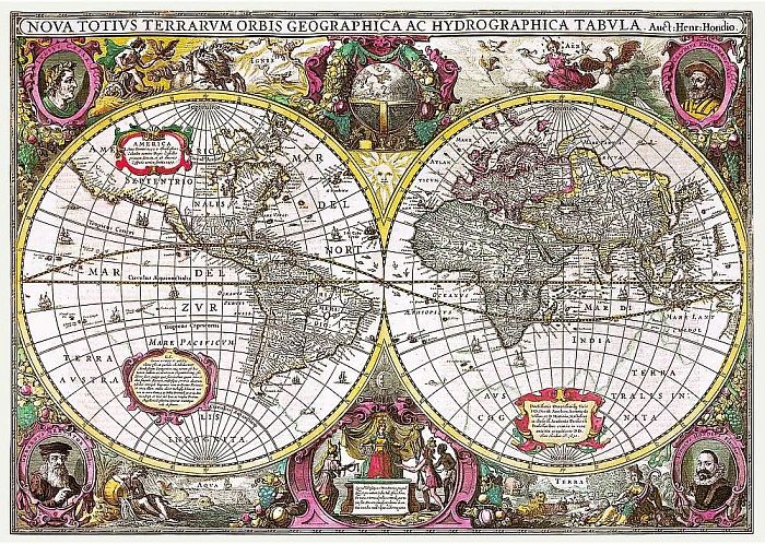 Пазл Trefl 2000 деталей: Карта Новых Земель И Морей, 1630