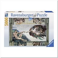Пазл Ravensburger 5000 деталей:  Микеланджело: Рождение Адама