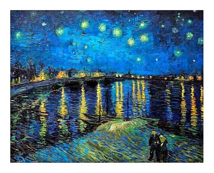 Пазл Pintoo 500 деталей: Ван Гог  Звездная ночь над Роной
