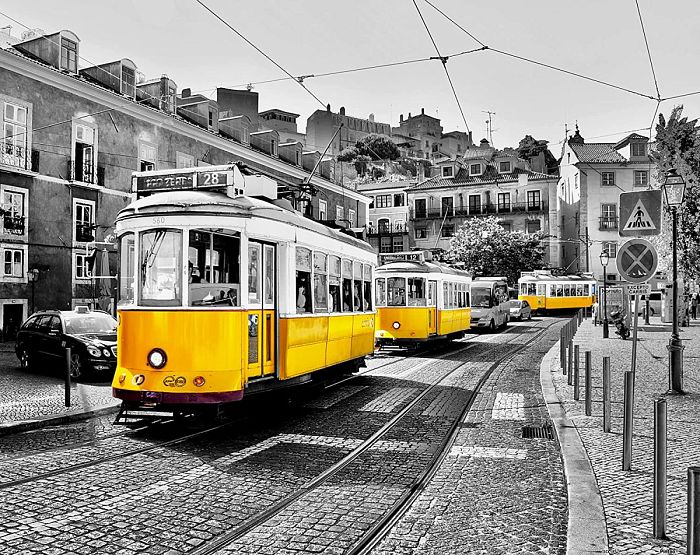 Пазл Pintoo 500 деталей: Желтый трамвай