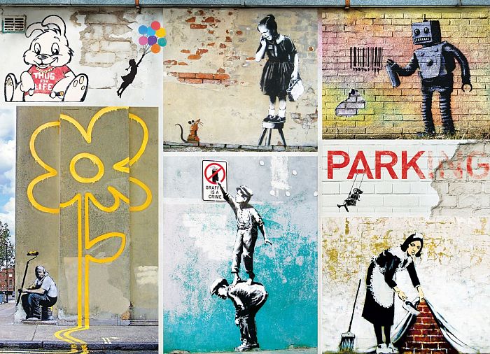 Пазл Eurographics 1000 деталей: Стрит-арт, Banksy
