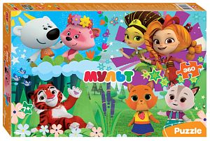 Пазл Step puzzle 360 деталей: Сказочный патруль и др. Мульт
