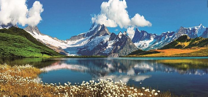 Пазл Educa 3000 деталей: Бернский Хребет над озером Бахальпзее, Швейцария