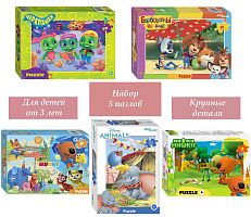 Набор Step Puzzle для детей 5 шт 35 деталей: Мультфильмы-23