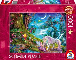 Пазл Schmidt 1000 деталей: Единорог и эльф