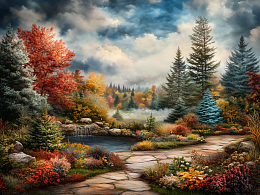 Пазл Алма деревянный 500 деталей. Волшебство природы. Дыхание природы