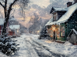 Пазл Алма мини 150 деталей. Зимний вечер