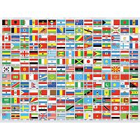 Пазл 1500 деталей Educa: Флаги мира