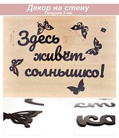 Слова 16 Здесь живет солнышко! (венге)